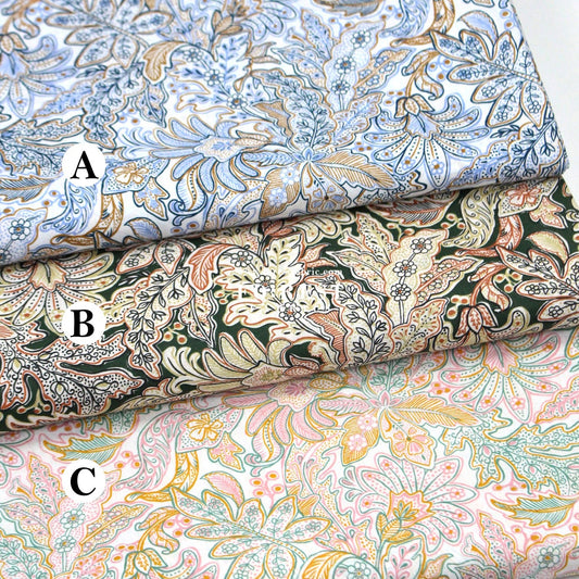 Liberty of London (Tana Lawn™ Cotton Fabric) - Enzo Antonio - FO:REST Fabric 布恩堂Liberty fabrictana lawnjapanese fabricykk zipper