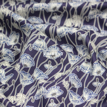Liberty of London (Tana Lawn™ Cotton Fabric) - Erito Poppy - FO:REST Fabric 布恩堂Liberty fabrictana lawnjapanese fabricykk zipper