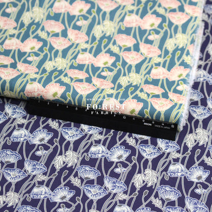 Liberty of London (Tana Lawn™ Cotton Fabric) - Erito Poppy - FO:REST Fabric 布恩堂Liberty fabrictana lawnjapanese fabricykk zipper