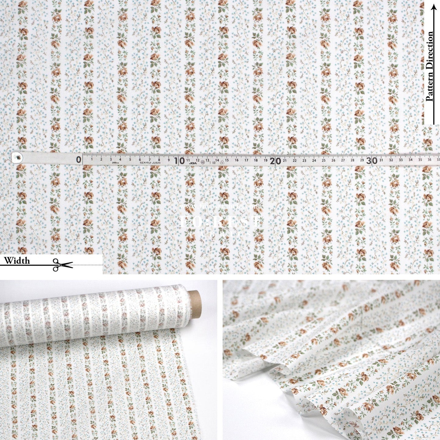 Liberty of London (Tana Lawn™ Cotton Fabric) - Evie Stripe - FO:REST Fabric 布恩堂Liberty fabrictana lawnjapanese fabricykk zipper
