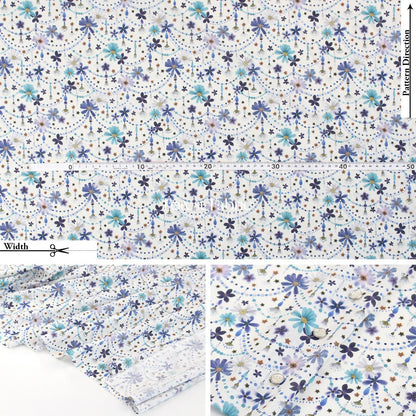 Liberty of London (Tana Lawn™ Cotton Fabric) - Floral Garland - FO:REST Fabric 布恩堂Liberty fabrictana lawnjapanese fabricykk zipper
