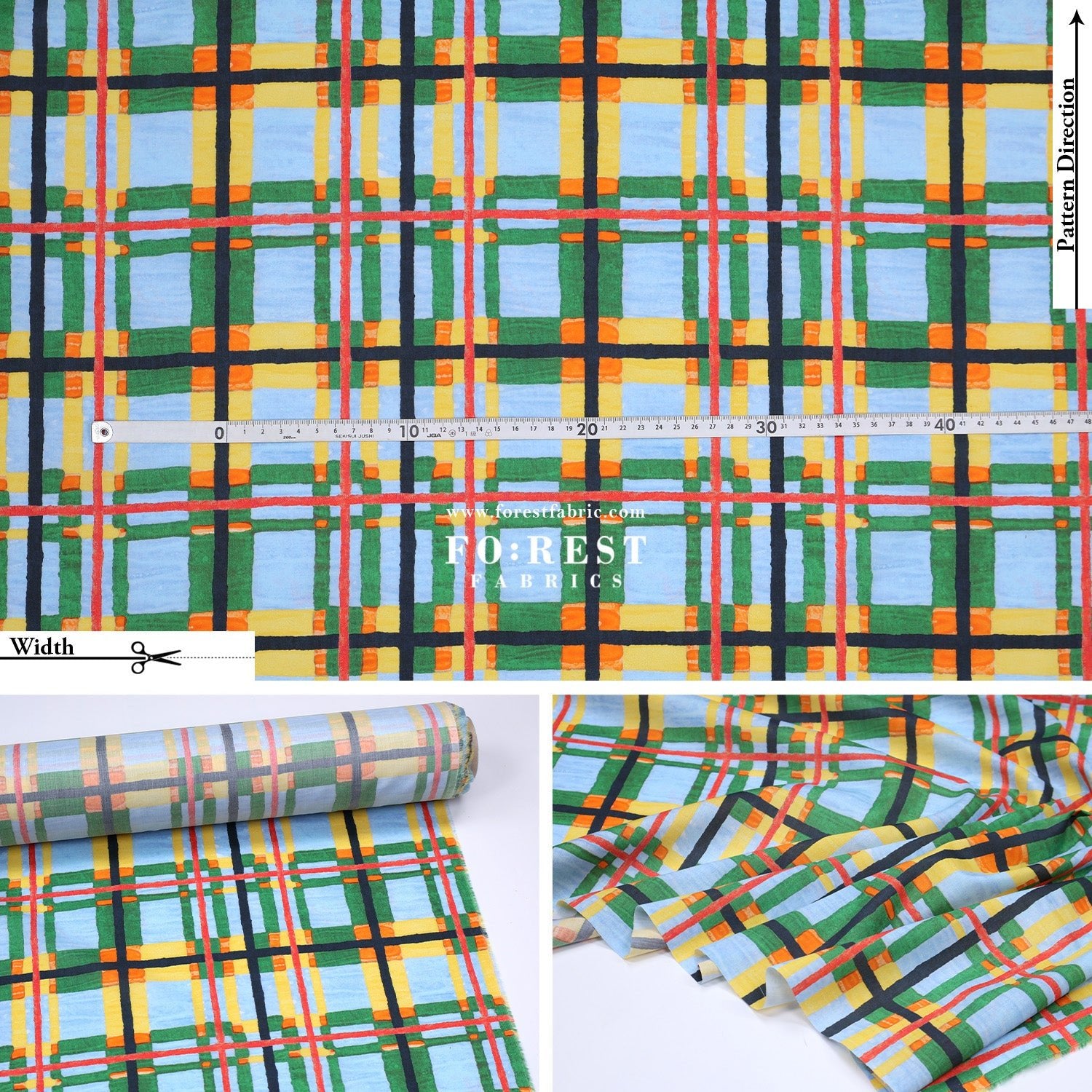 Liberty of London (Tana Lawn™ Cotton Fabric) - Florie - FO:REST Fabric 布恩堂Liberty fabrictana lawnjapanese fabricykk zipper