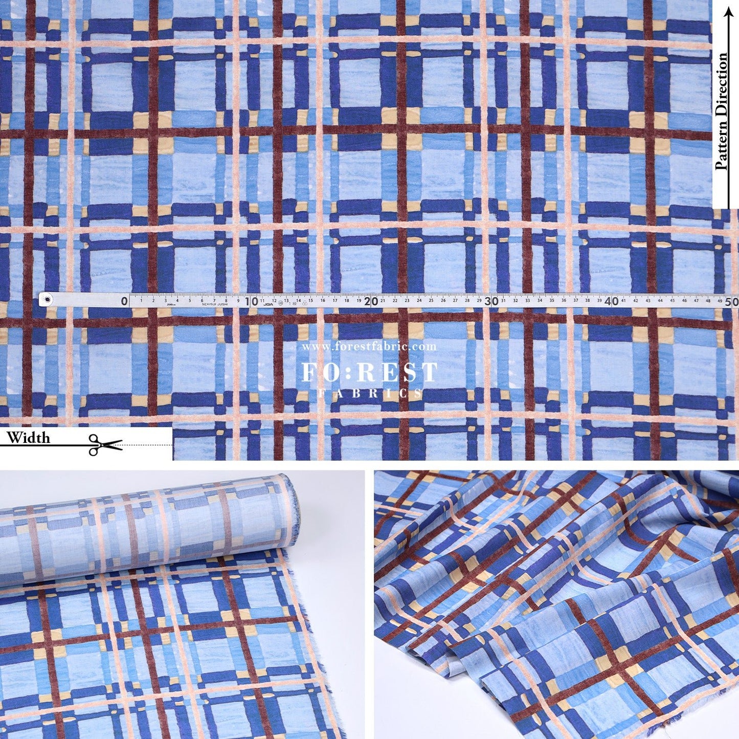 Liberty of London (Tana Lawn™ Cotton Fabric) - Florie - FO:REST Fabric 布恩堂Liberty fabrictana lawnjapanese fabricykk zipper