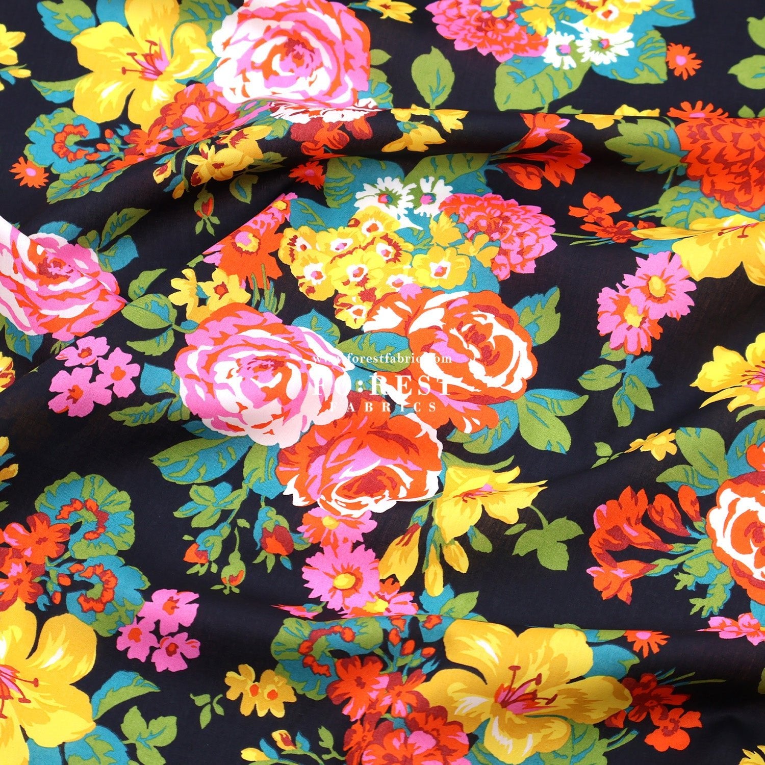 Liberty of London (Tana Lawn™ Cotton Fabric) - Flower Crown - FO:REST Fabric 布恩堂Liberty fabrictana lawnjapanese fabricykk zipper
