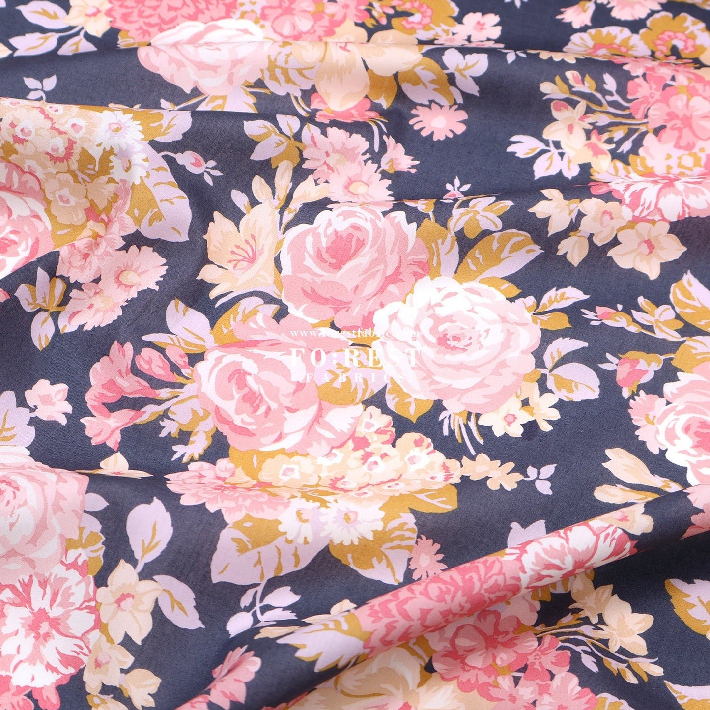 Liberty of London (Tana Lawn™ Cotton Fabric) - Flower Crown - FO:REST Fabric 布恩堂Liberty fabrictana lawnjapanese fabricykk zipper