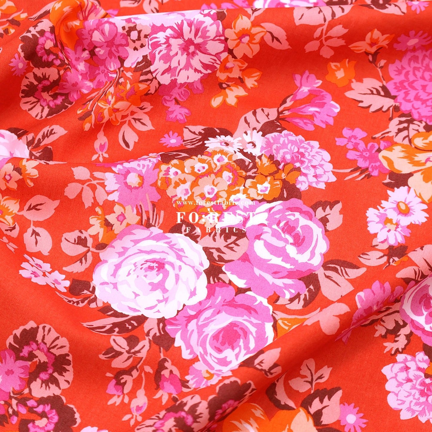 Liberty of London (Tana Lawn™ Cotton Fabric) - Flower Crown - FO:REST Fabric 布恩堂Liberty fabrictana lawnjapanese fabricykk zipper