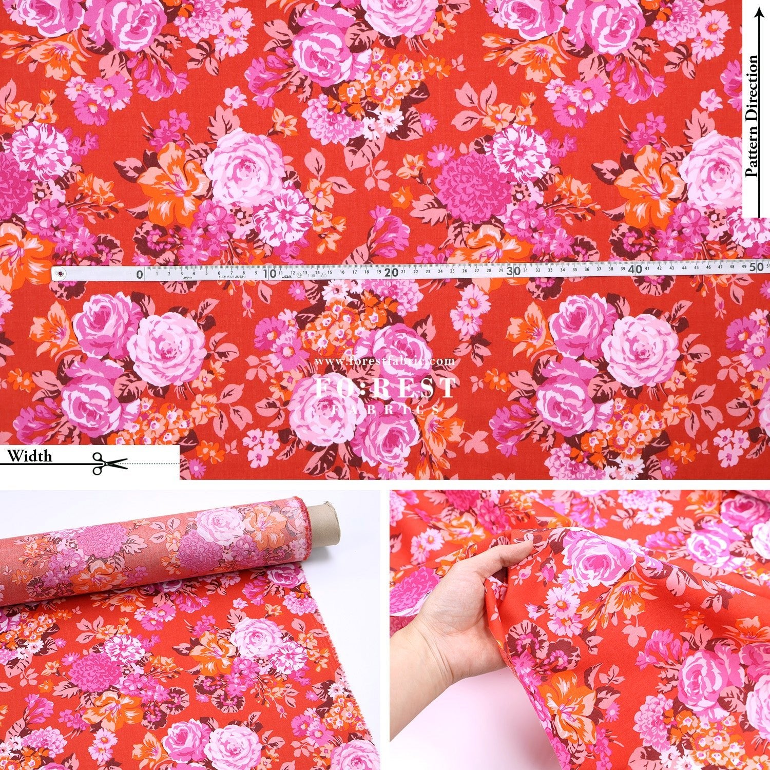 Liberty of London (Tana Lawn™ Cotton Fabric) - Flower Crown - FO:REST Fabric 布恩堂Liberty fabrictana lawnjapanese fabricykk zipper