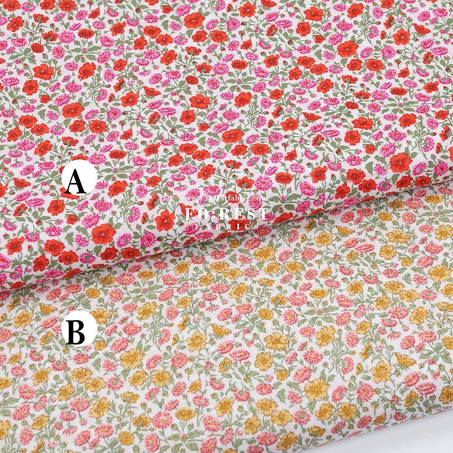 Liberty of London (Tana Lawn™ Cotton Fabric) - Freyja Daisy - FO:REST Fabric 布恩堂Liberty fabrictana lawnjapanese fabricykk zipper