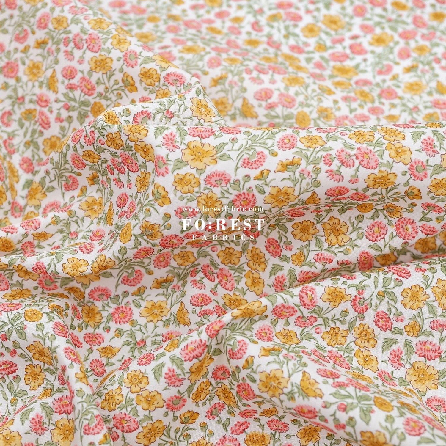 Liberty of London (Tana Lawn™ Cotton Fabric) - Freyja Daisy - FO:REST Fabric 布恩堂Liberty fabrictana lawnjapanese fabricykk zipper