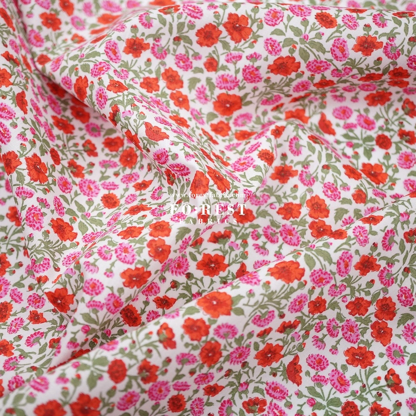 Liberty of London (Tana Lawn™ Cotton Fabric) - Freyja Daisy - FO:REST Fabric 布恩堂Liberty fabrictana lawnjapanese fabricykk zipper