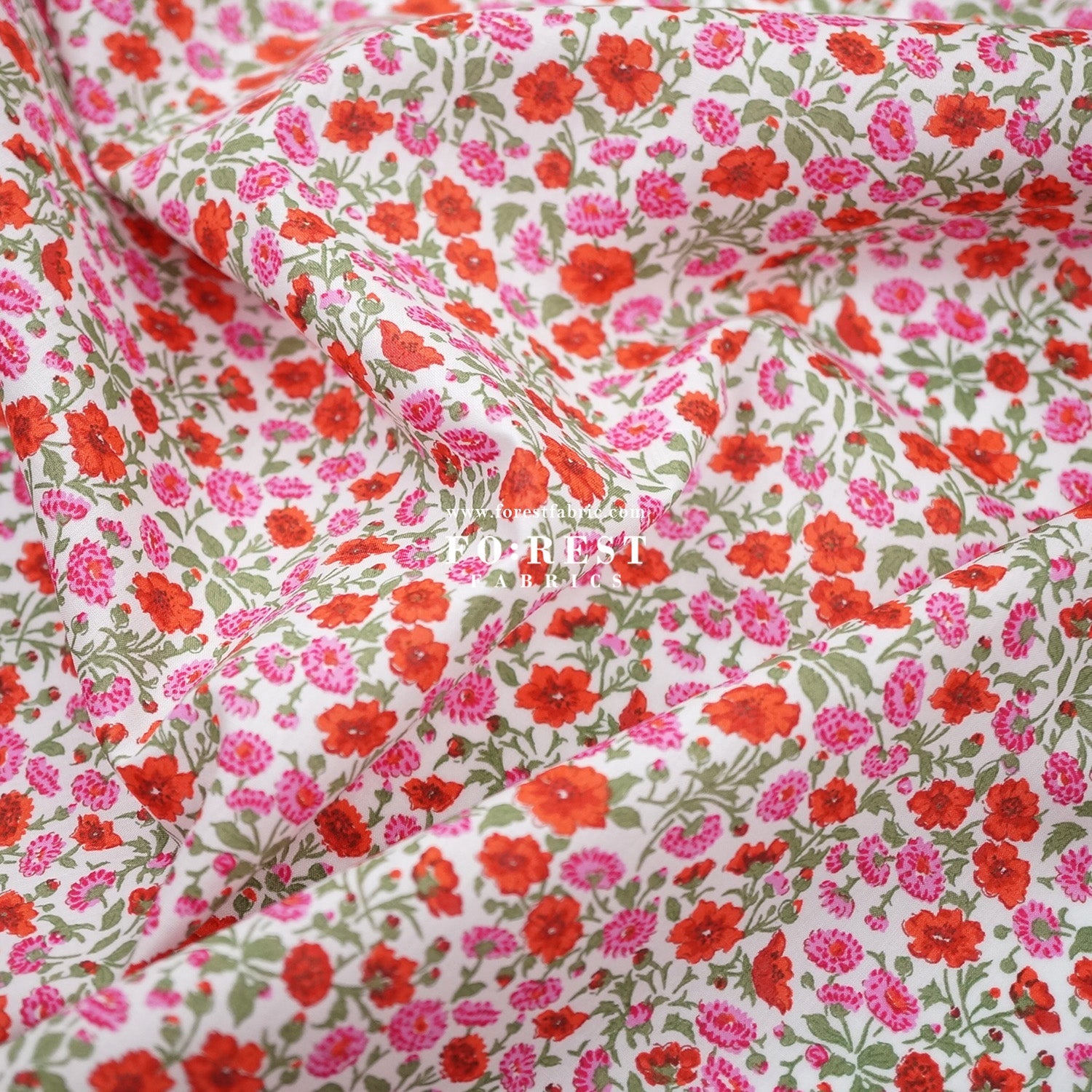 Liberty of London (Tana Lawn™ Cotton Fabric) - Freyja Daisy - FO:REST Fabric 布恩堂Liberty fabrictana lawnjapanese fabricykk zipper