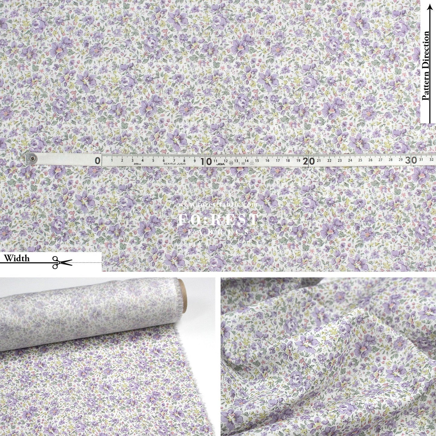 Liberty of London (Tana Lawn™ Cotton Fabric) - Gemma Medow - FO:REST Fabric 布恩堂Liberty fabrictana lawnjapanese fabricykk zipper