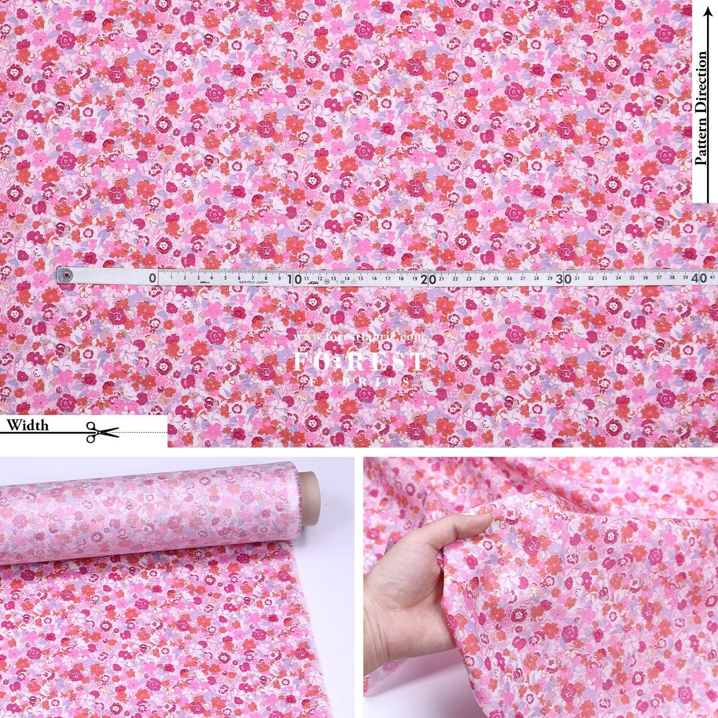 Liberty of London (Tana Lawn™ Cotton Fabric) - Georgie - FO:REST Fabric 布恩堂Liberty fabrictana lawnjapanese fabricykk zipper