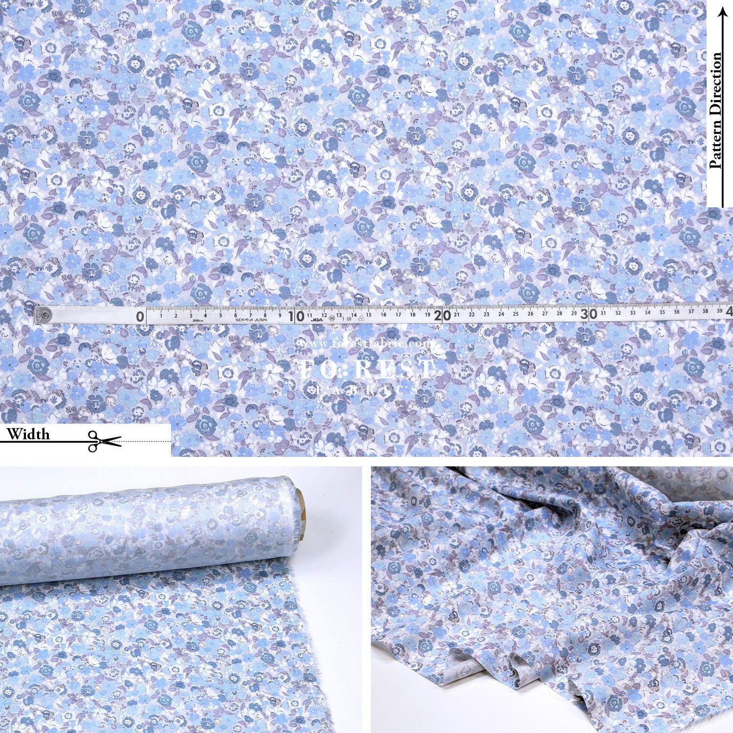 Liberty of London (Tana Lawn™ Cotton Fabric) - Georgie - FO:REST Fabric 布恩堂Liberty fabrictana lawnjapanese fabricykk zipper