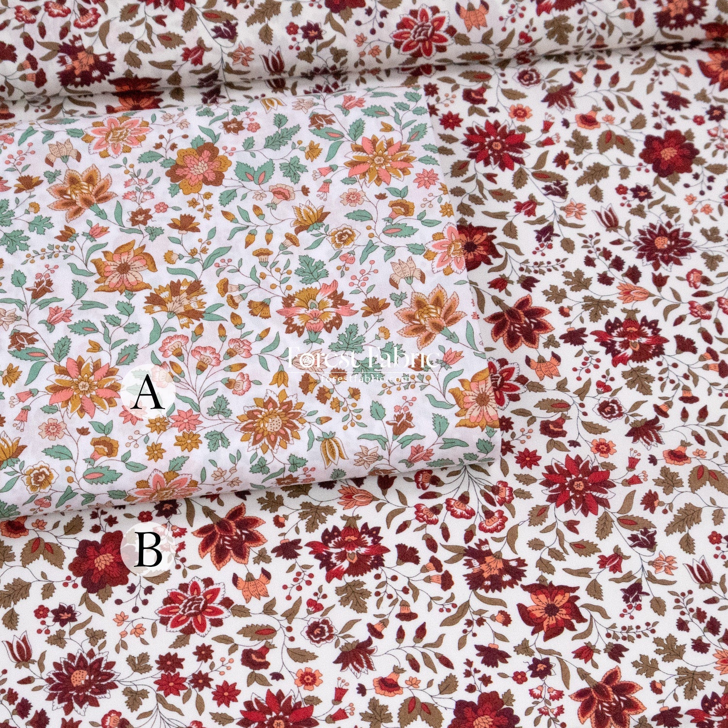 Liberty of London (Tana Lawn™ Cotton Fabric) - Grace Emily Bell - FO:REST Fabric 布恩堂Liberty fabrictana lawnjapanese fabricykk zipper