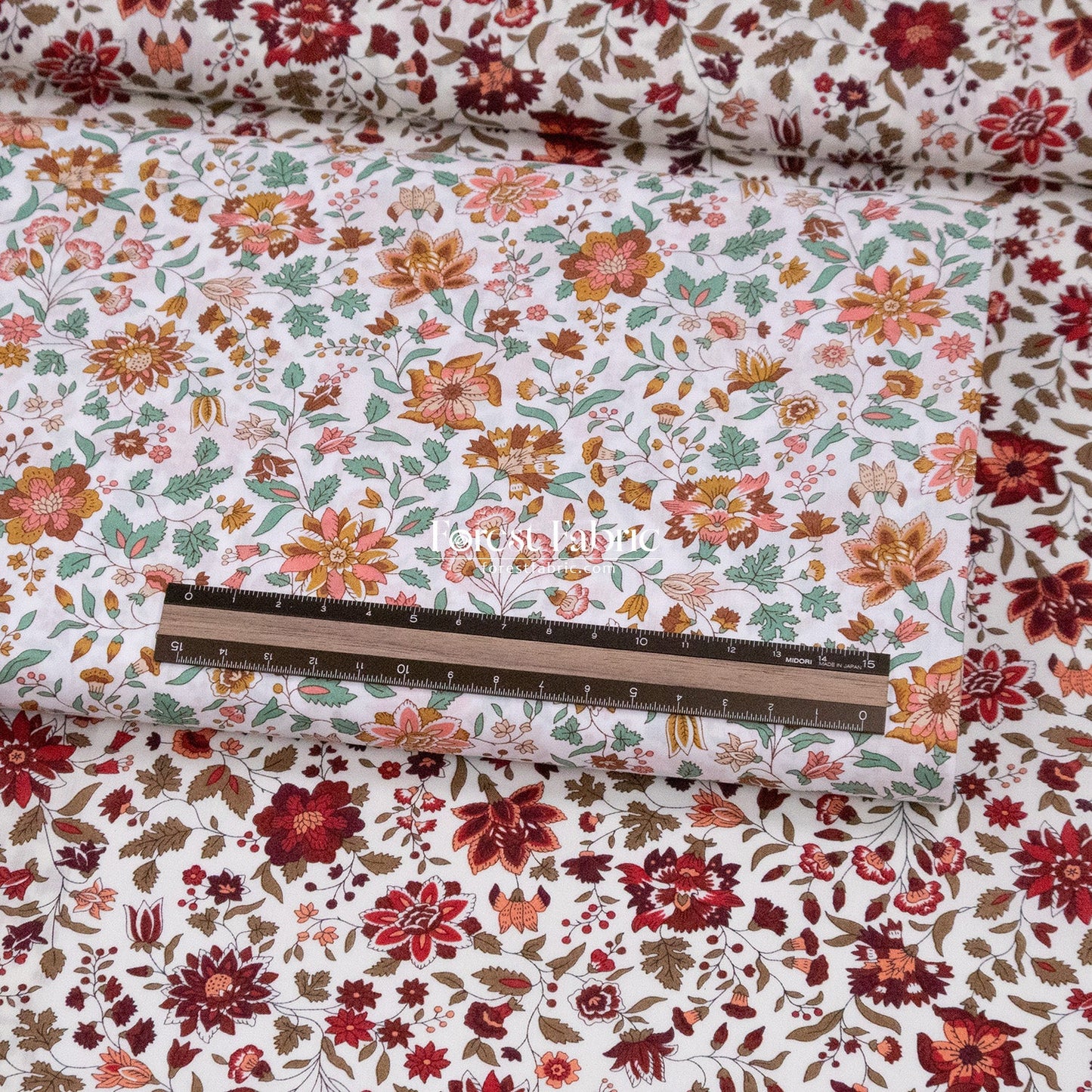 Liberty of London (Tana Lawn™ Cotton Fabric) - Grace Emily Bell - FO:REST Fabric 布恩堂Liberty fabrictana lawnjapanese fabricykk zipper
