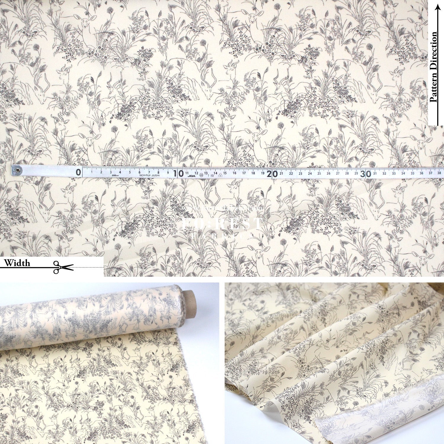 Liberty of London (Tana Lawn™ Cotton Fabric) - Grazing - FO:REST Fabric 布恩堂Liberty fabrictana lawnjapanese fabricykk zipper