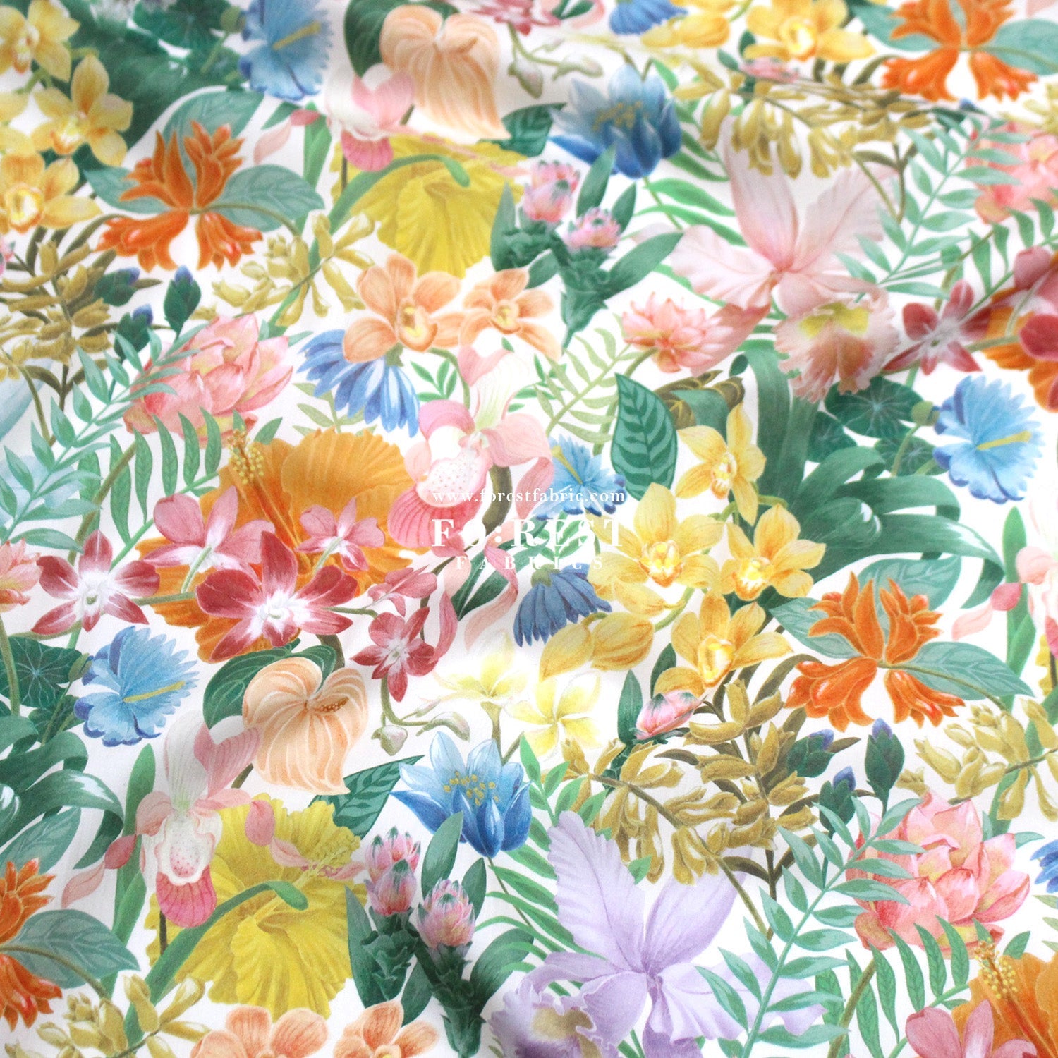 Liberty of London (Tana Lawn™ Cotton Fabric) - Greenhouse Tropic - FO:REST Fabric 布恩堂Liberty fabrictana lawnjapanese fabricykk zipper
