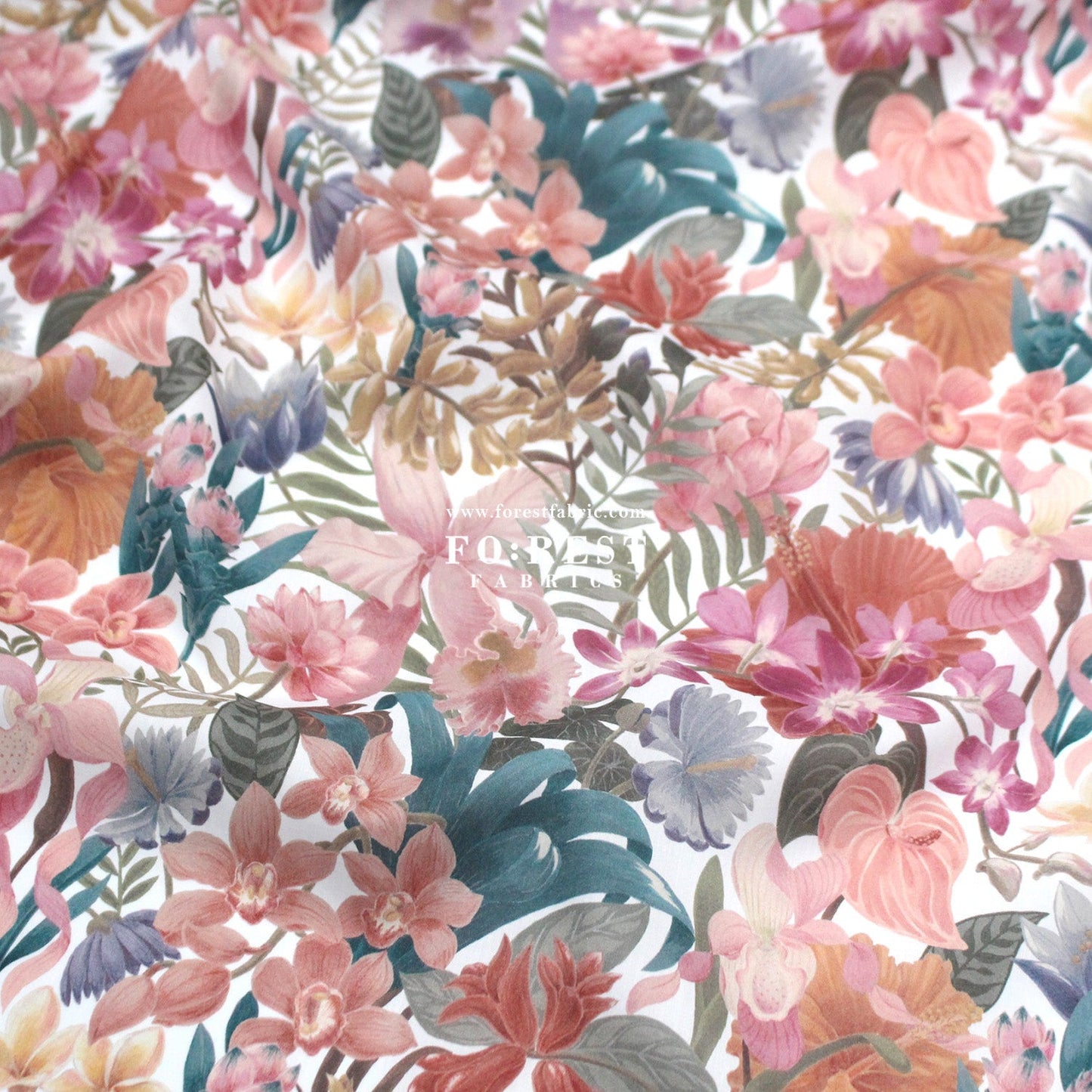 Liberty of London (Tana Lawn™ Cotton Fabric) - Greenhouse Tropic - FO:REST Fabric 布恩堂Liberty fabrictana lawnjapanese fabricykk zipper