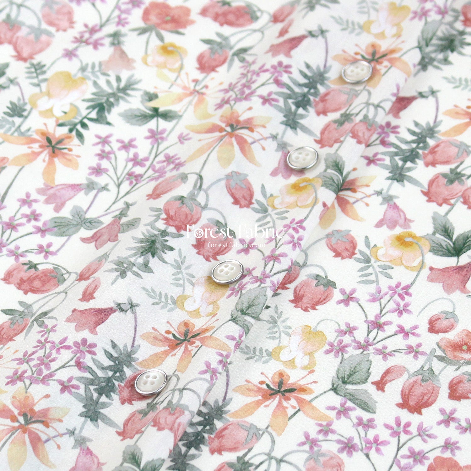 Liberty of London (Tana Lawn™ Cotton Fabric) - Hakuba - FO:REST Fabric 布恩堂Liberty fabrictana lawnjapanese fabricykk zipper