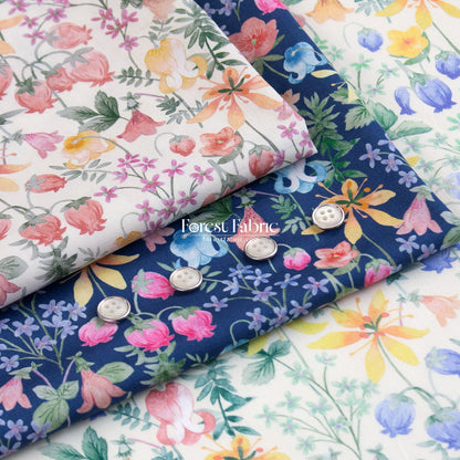 Liberty of London (Tana Lawn™ Cotton Fabric) - Hakuba - FO:REST Fabric 布恩堂Liberty fabrictana lawnjapanese fabricykk zipper
