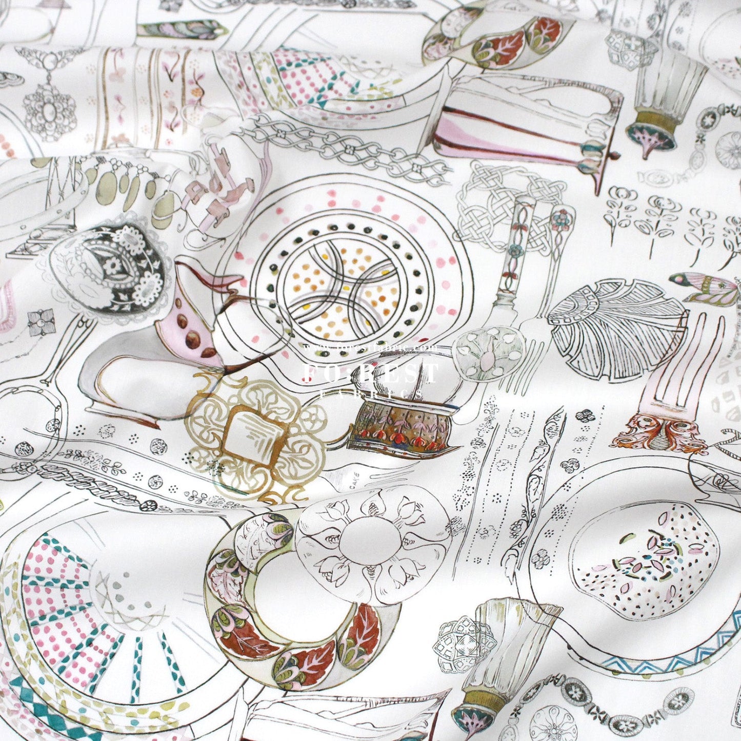 Liberty of London (Tana Lawn™ Cotton Fabric) - Handbook of Sketches - FO:REST Fabric 布恩堂Liberty fabrictana lawnjapanese fabricykk zipper