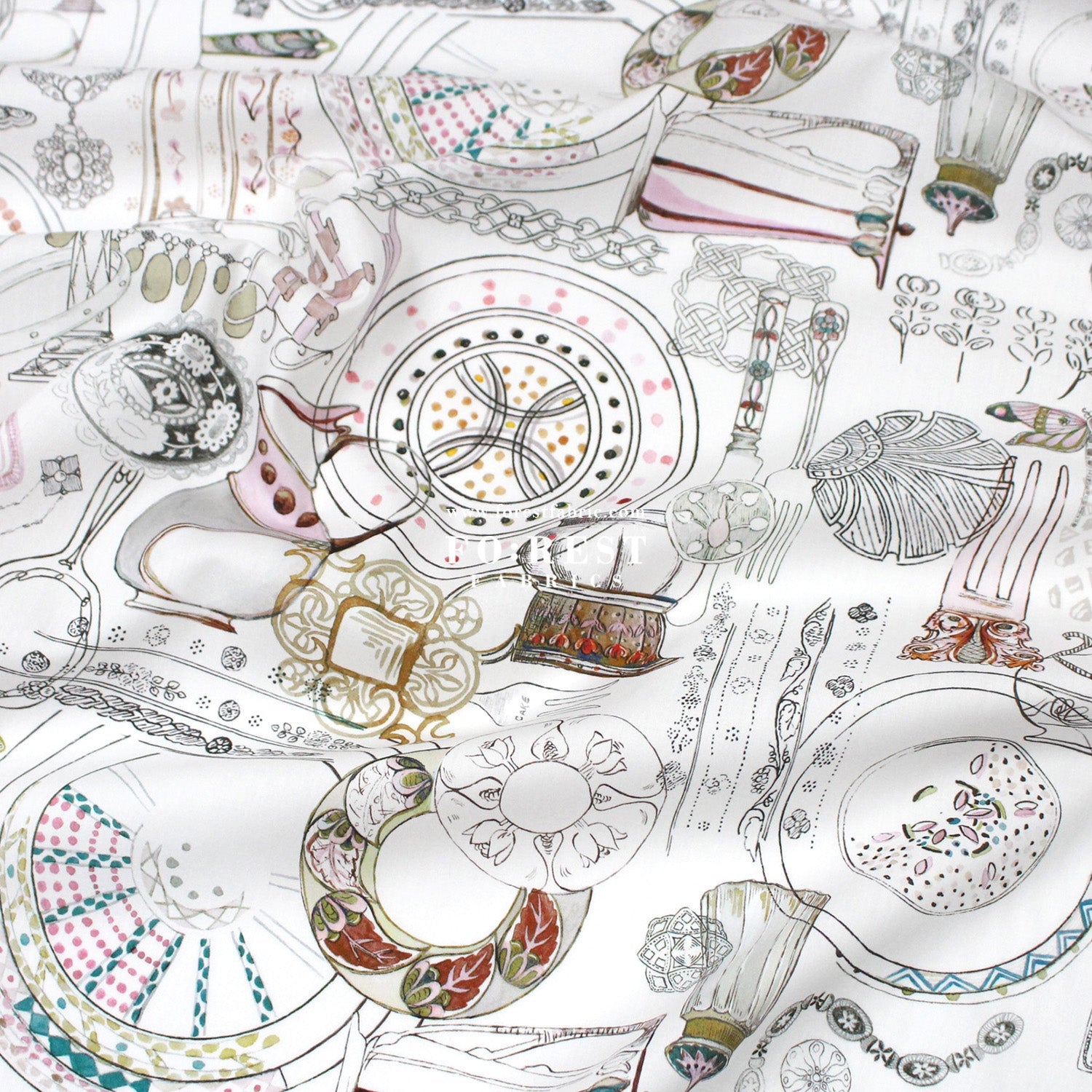 Liberty of London (Tana Lawn™ Cotton Fabric) - Handbook of Sketches - FO:REST Fabric 布恩堂Liberty fabrictana lawnjapanese fabricykk zipper