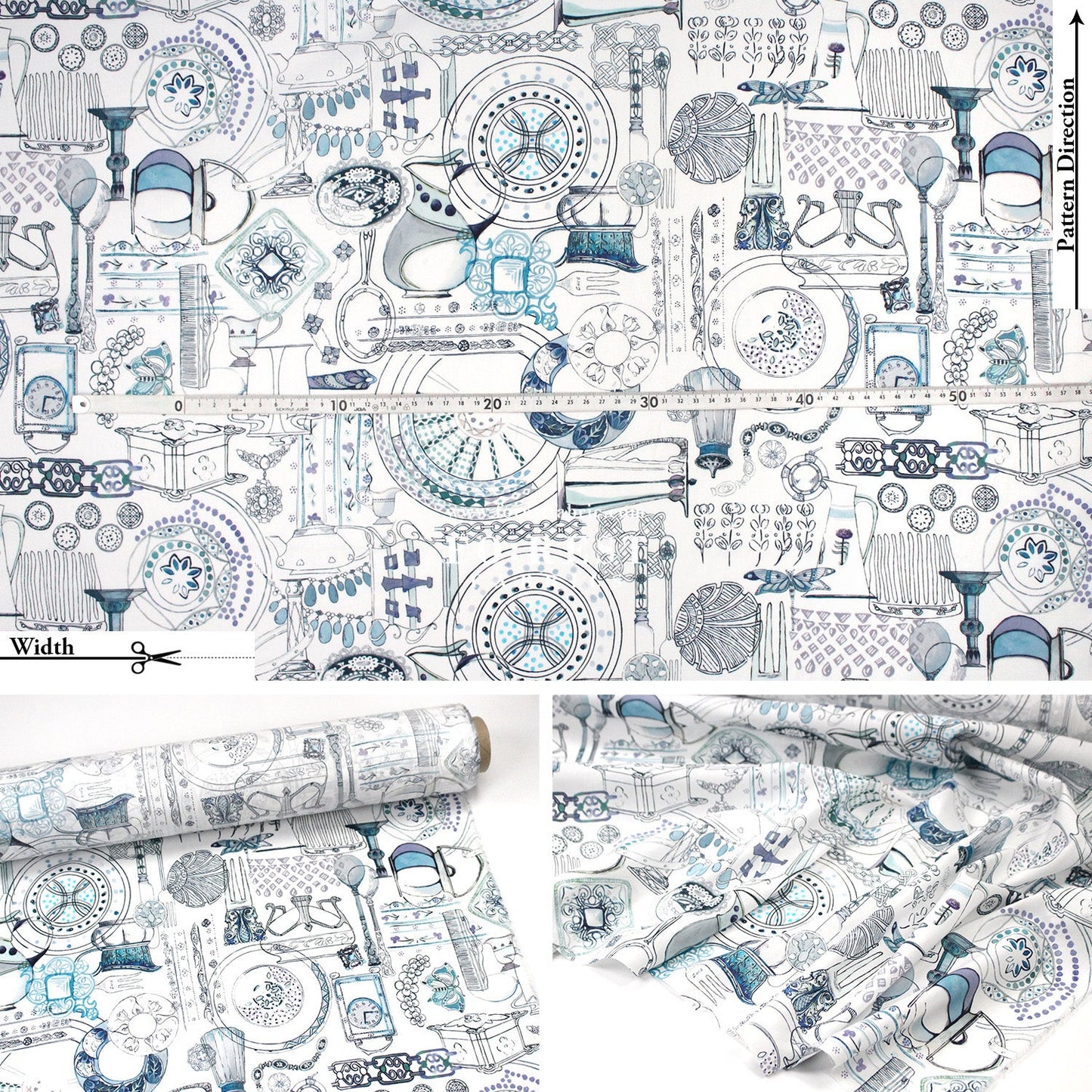 Liberty of London (Tana Lawn™ Cotton Fabric) - Handbook of Sketches - FO:REST Fabric 布恩堂Liberty fabrictana lawnjapanese fabricykk zipper