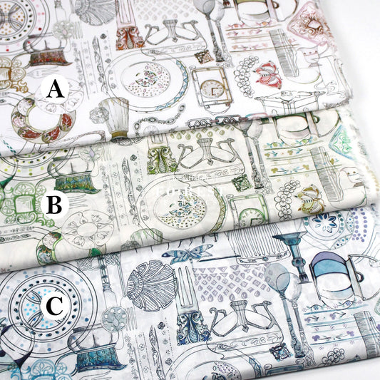 Liberty of London (Tana Lawn™ Cotton Fabric) - Handbook of Sketches - FO:REST Fabric 布恩堂Liberty fabrictana lawnjapanese fabricykk zipper