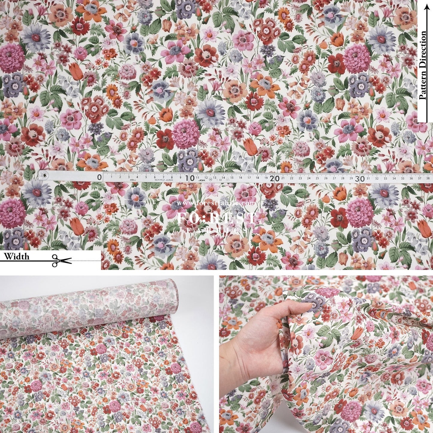 Liberty of London (Tana Lawn™ Cotton Fabric) - Heirloom - FO:REST Fabric 布恩堂Liberty fabrictana lawnjapanese fabricykk zipper