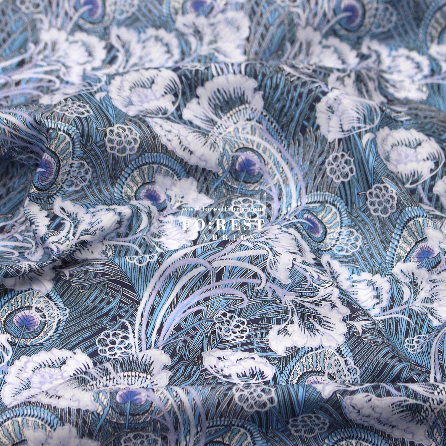Liberty of London (Tana Lawn™ Cotton Fabric) - Hera Hana - FO:REST Fabric 布恩堂Liberty fabrictana lawnjapanese fabricykk zipper