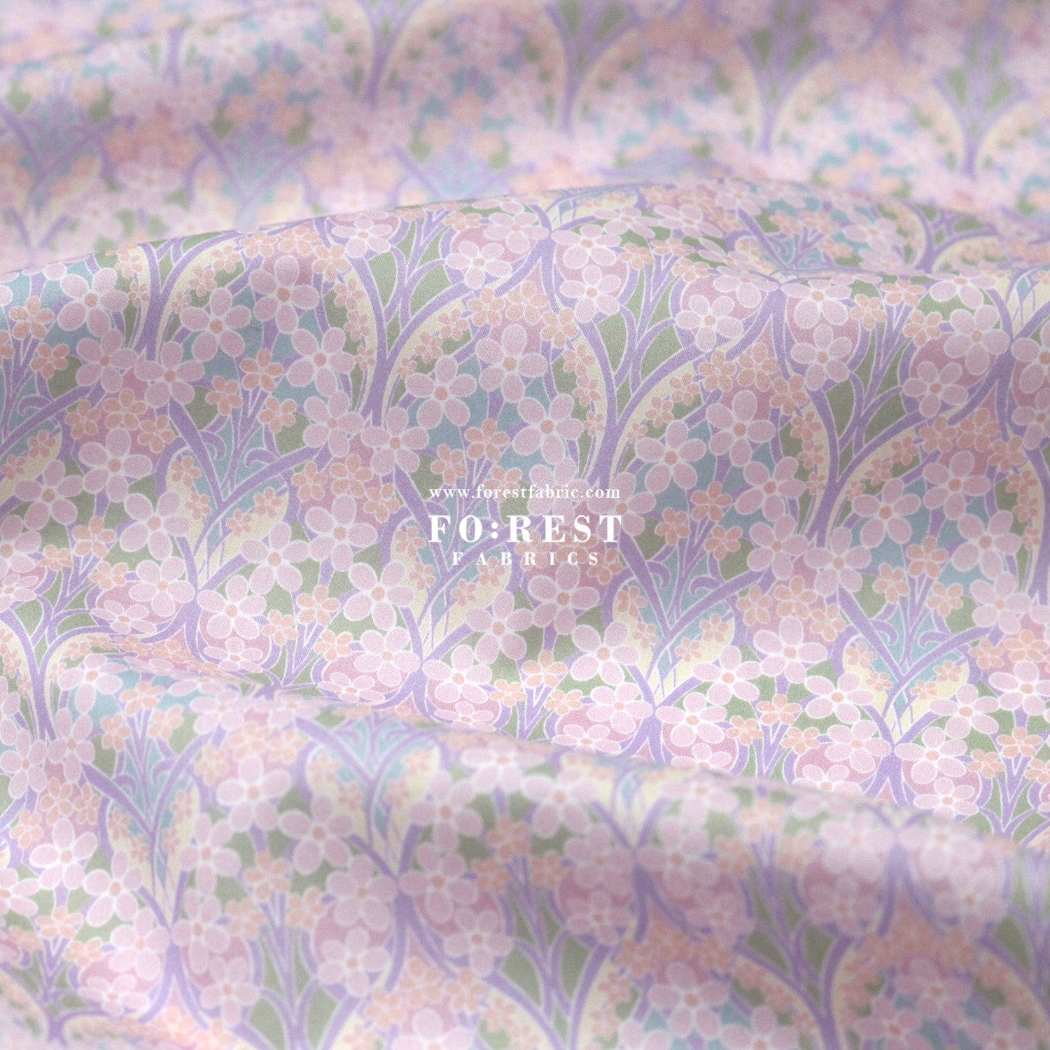 Liberty of London (Tana Lawn™ Cotton Fabric) - Iona Flower - FO:REST Fabric 布恩堂Liberty fabrictana lawnjapanese fabricykk zipper