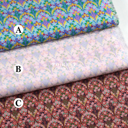 Liberty of London (Tana Lawn™ Cotton Fabric) - Iona Flower - FO:REST Fabric 布恩堂Liberty fabrictana lawnjapanese fabricykk zipper