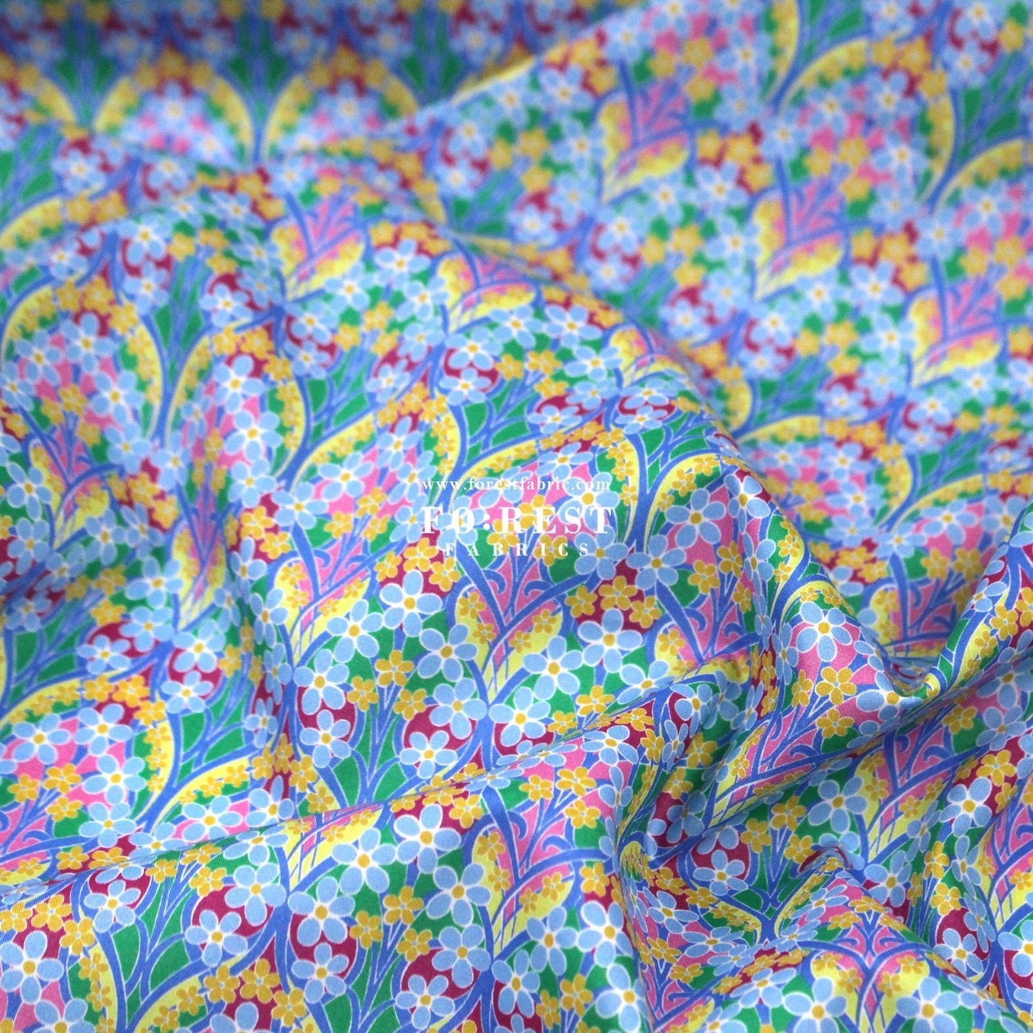Liberty of London (Tana Lawn™ Cotton Fabric) - Iona Flower - FO:REST Fabric 布恩堂Liberty fabrictana lawnjapanese fabricykk zipper