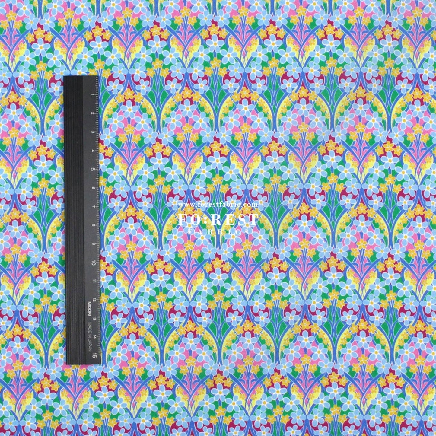 Liberty of London (Tana Lawn™ Cotton Fabric) - Iona Flower - FO:REST Fabric 布恩堂Liberty fabrictana lawnjapanese fabricykk zipper