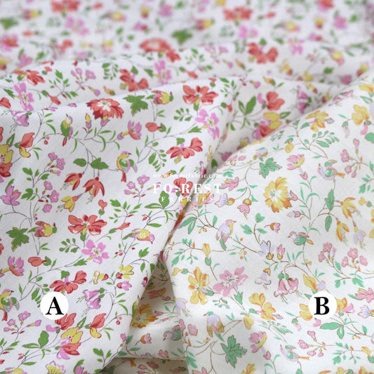 Liberty of London (Tana Lawn™ Cotton Fabric) - Iveta's Garden - FO:REST Fabric 布恩堂Liberty fabrictana lawnjapanese fabricykk zipper