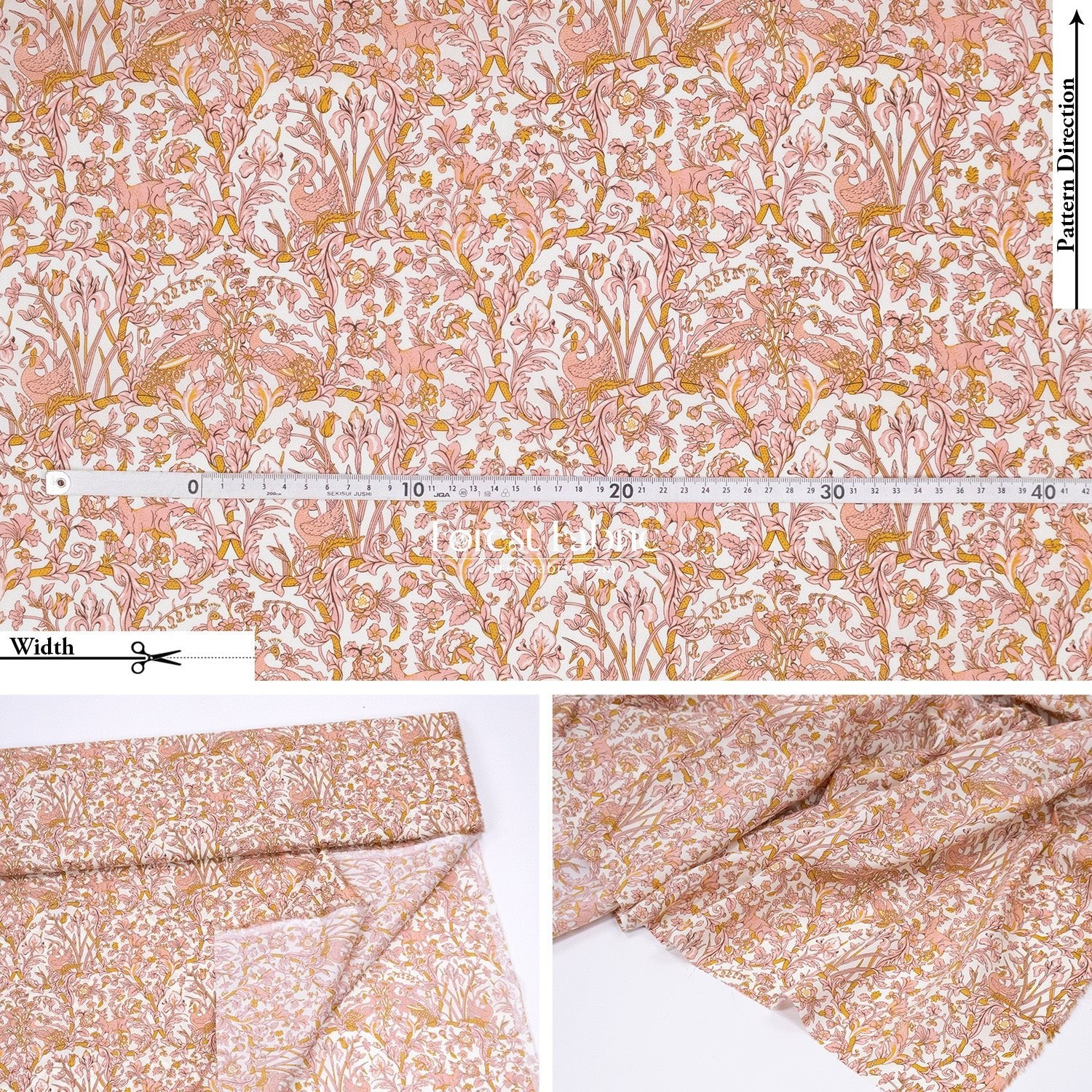 Liberty of London (Tana Lawn™ Cotton Fabric) - Joans Seasons - FO:REST Fabric 布恩堂Liberty fabrictana lawnjapanese fabricykk zipper
