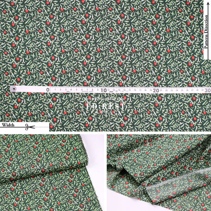 Liberty of London (Tana Lawn™ Cotton Fabric) - Joyous Juniper - FO:REST Fabric 布恩堂Liberty fabrictana lawnjapanese fabricykk zipper