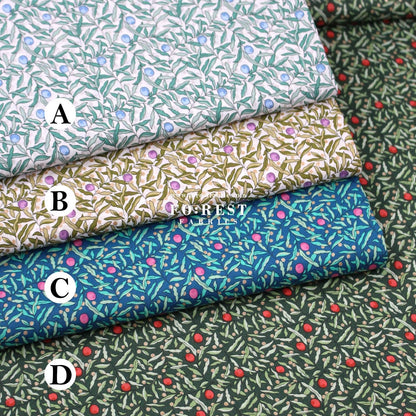 Liberty of London (Tana Lawn™ Cotton Fabric) - Joyous Juniper - FO:REST Fabric 布恩堂Liberty fabrictana lawnjapanese fabricykk zipper