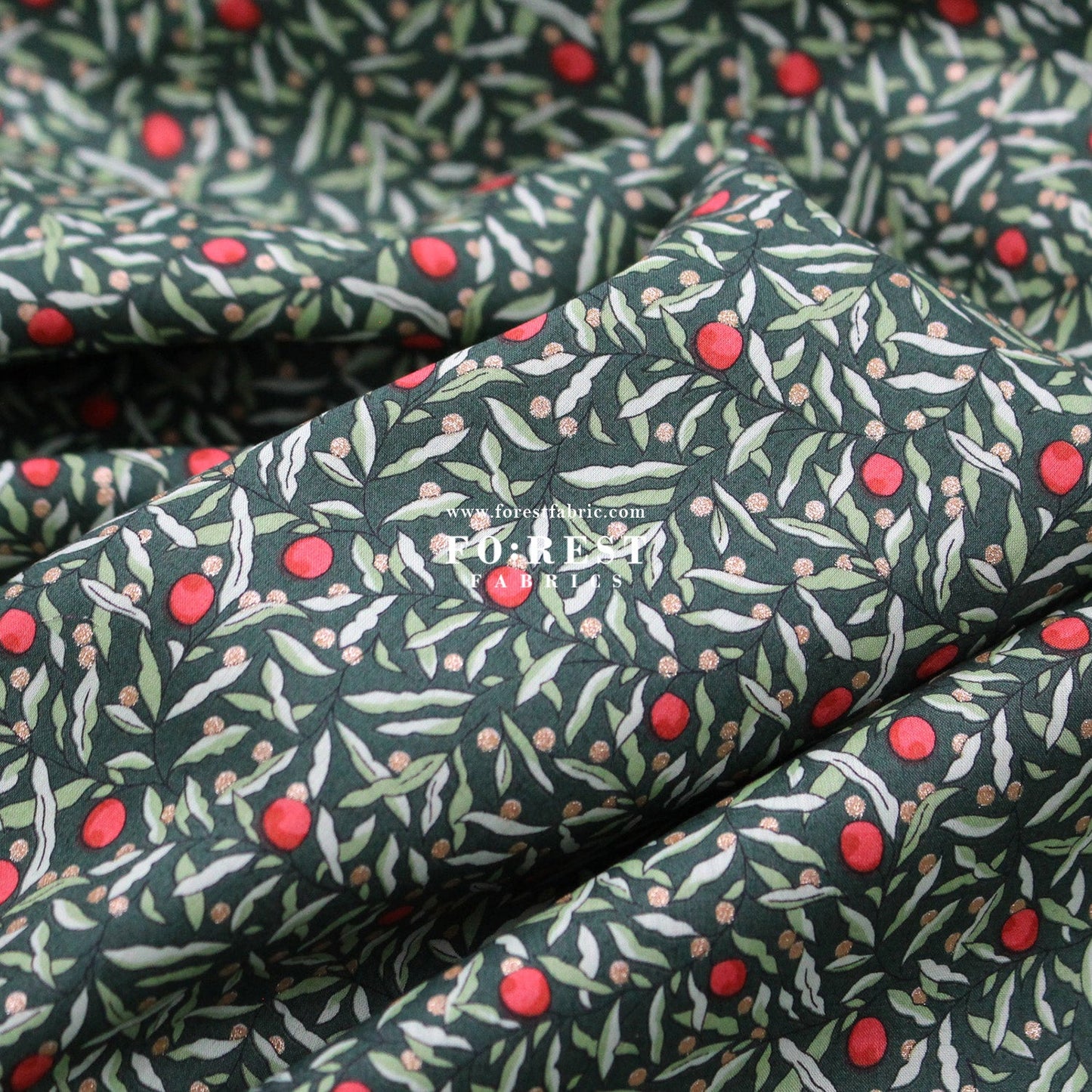 Liberty of London (Tana Lawn™ Cotton Fabric) - Joyous Juniper - FO:REST Fabric 布恩堂Liberty fabrictana lawnjapanese fabricykk zipper