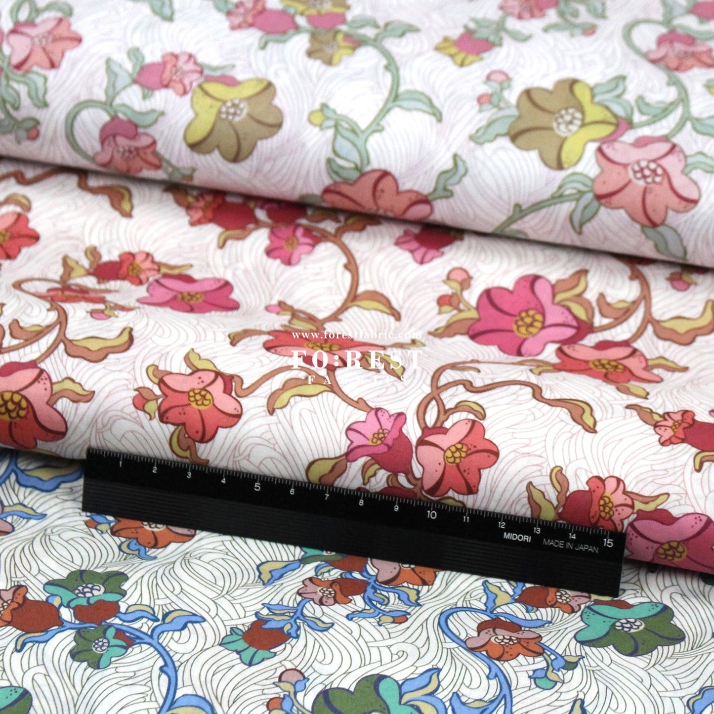 Liberty of London (Tana Lawn™ Cotton Fabric) - Judy Jane - FO:REST Fabric 布恩堂Liberty fabrictana lawnjapanese fabricykk zipper