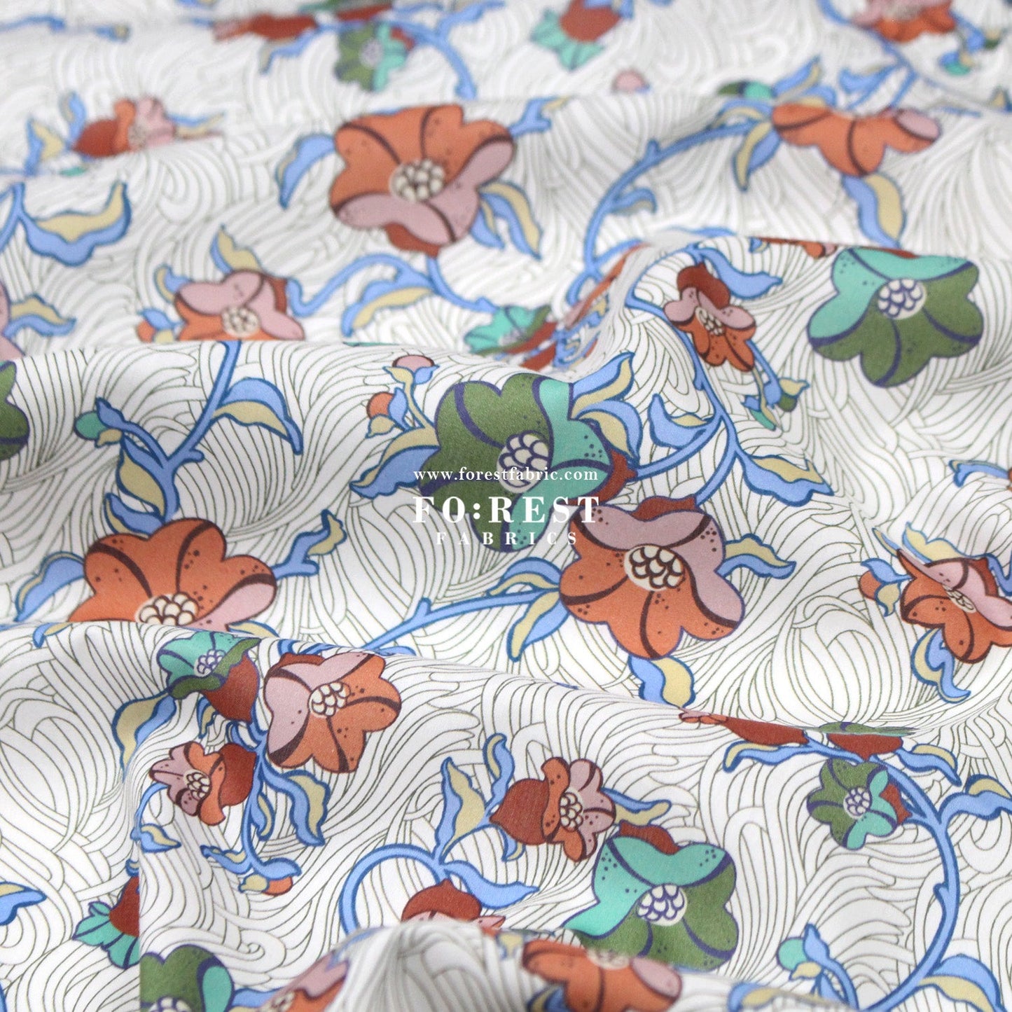 Liberty of London (Tana Lawn™ Cotton Fabric) - Judy Jane - FO:REST Fabric 布恩堂Liberty fabrictana lawnjapanese fabricykk zipper