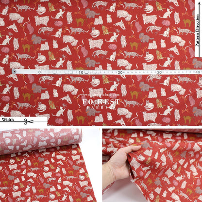 Liberty of London (Tana Lawn™ Cotton Fabric) - Koh & Eito cats - FO:REST Fabric 布恩堂Liberty fabrictana lawnjapanese fabricykk zipper