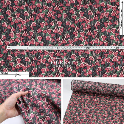 Liberty of London (Tana Lawn™ Cotton Fabric) - Laith - FO:REST Fabric 布恩堂Liberty fabrictana lawnjapanese fabricykk zipper