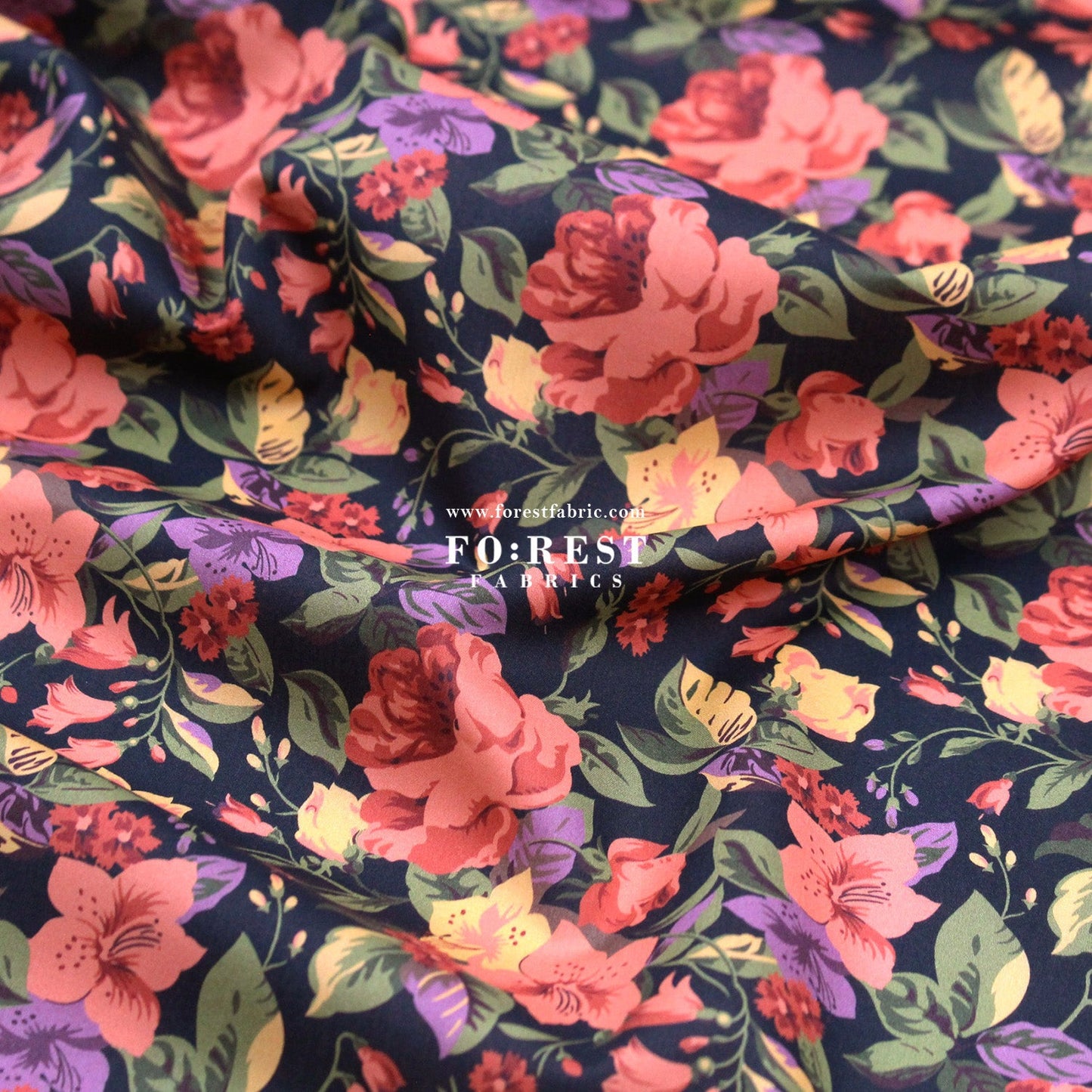 Liberty of London (Tana Lawn™ Cotton Fabric) - Lily Rosa - FO:REST Fabric 布恩堂Liberty fabrictana lawnjapanese fabricykk zipper