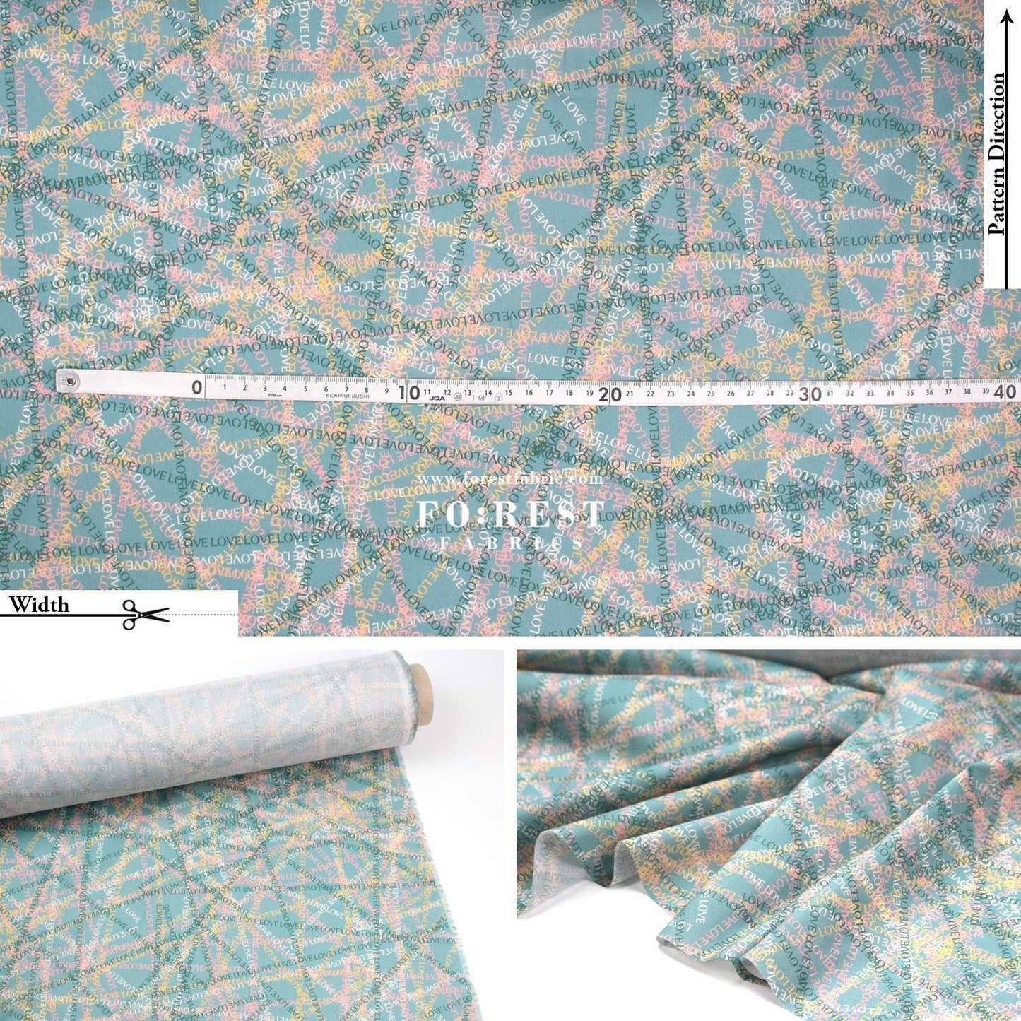 Liberty of London (Tana Lawn™ Cotton Fabric) - Love Tangle - FO:REST Fabric 布恩堂Liberty fabrictana lawnjapanese fabricykk zipper