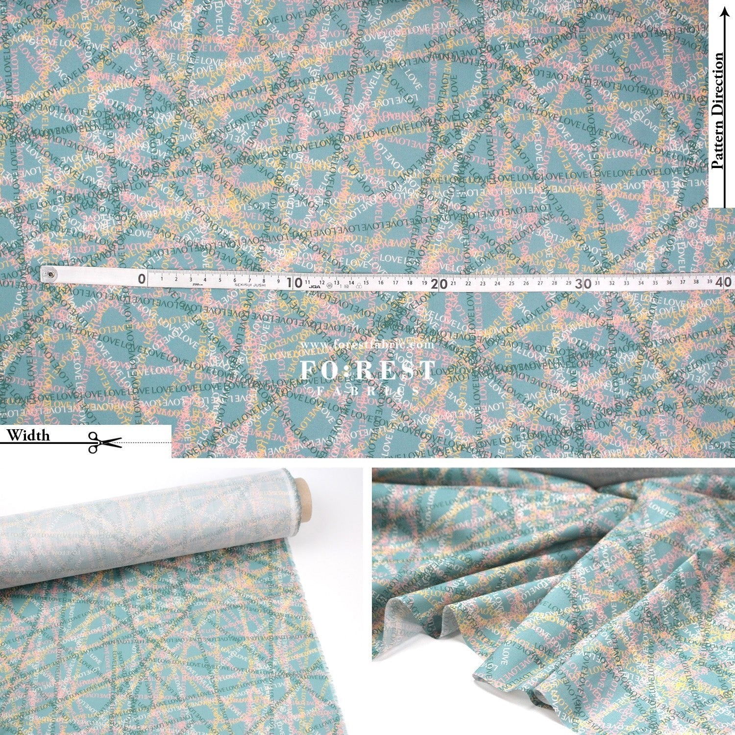 Liberty of London (Tana Lawn™ Cotton Fabric) - Love Tangle - FO:REST Fabric 布恩堂Liberty fabrictana lawnjapanese fabricykk zipper