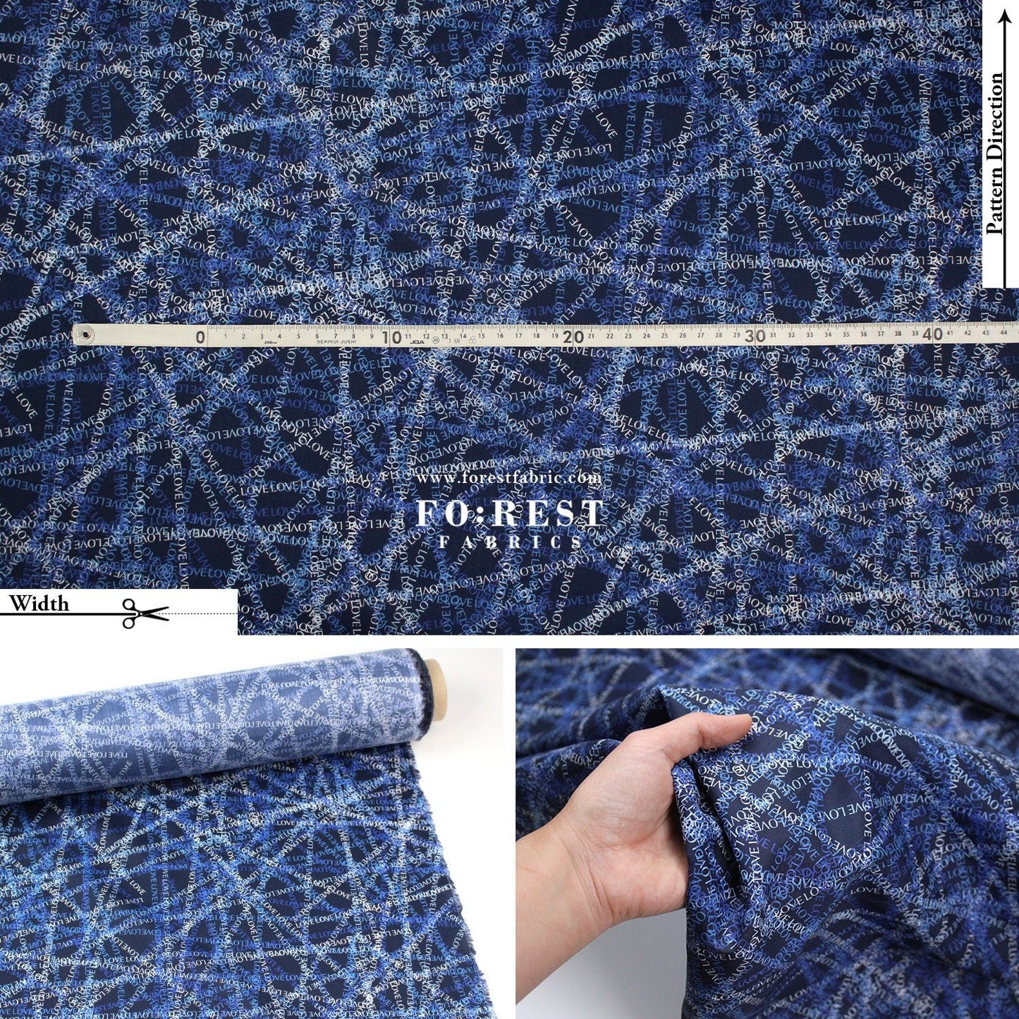 Liberty of London (Tana Lawn™ Cotton Fabric) - Love Tangle - FO:REST Fabric 布恩堂Liberty fabrictana lawnjapanese fabricykk zipper