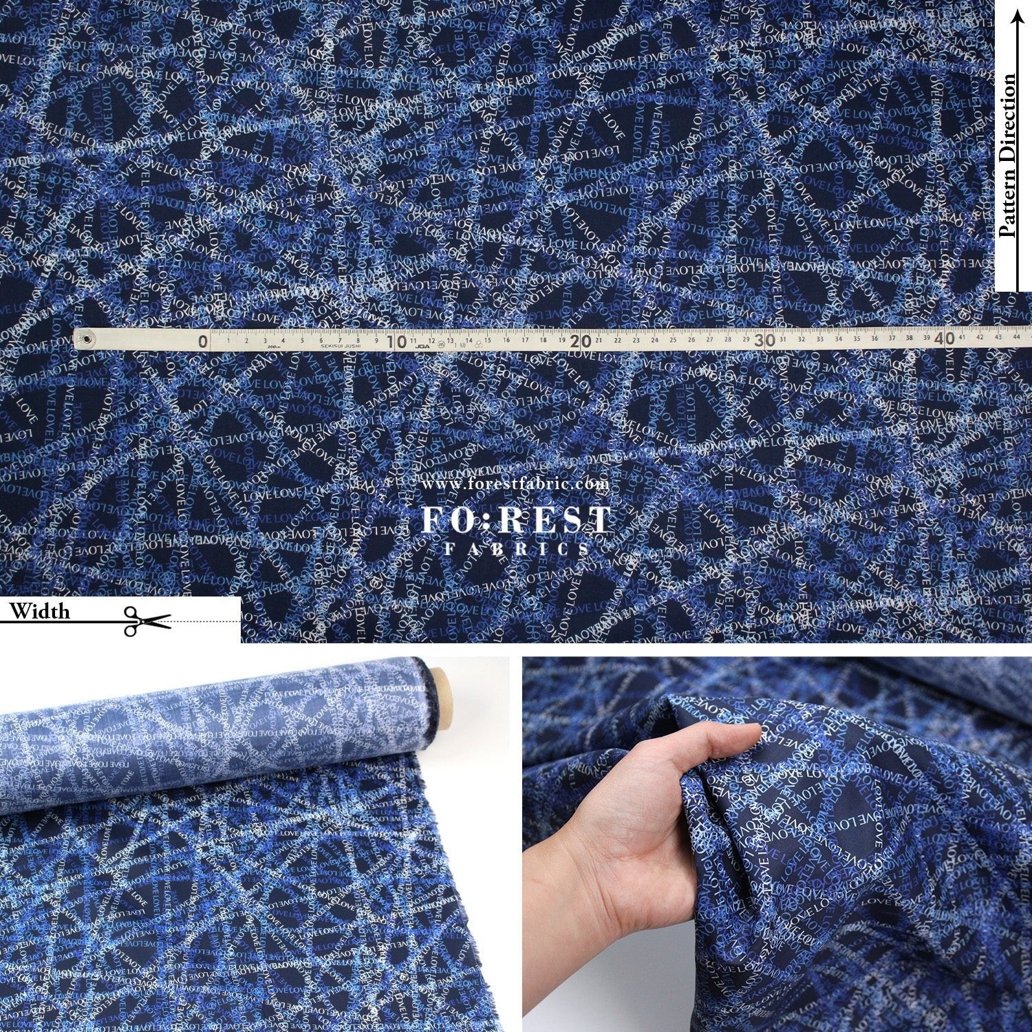 Liberty of London (Tana Lawn™ Cotton Fabric) - Love Tangle - FO:REST Fabric 布恩堂Liberty fabrictana lawnjapanese fabricykk zipper