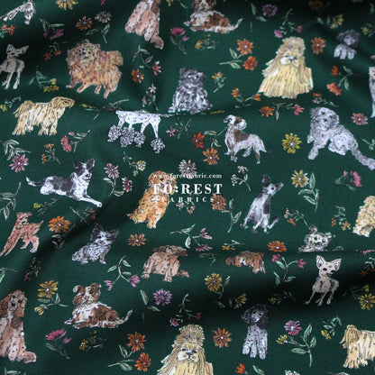 Liberty of London (Tana Lawn™ Cotton Fabric) - Mal's Pals Dogs - FO:REST Fabric 布恩堂Liberty fabrictana lawnjapanese fabricykk zipper